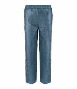 MAEVY MOUVEMENT LIBRE Pantalon Cuir Vegan Océan