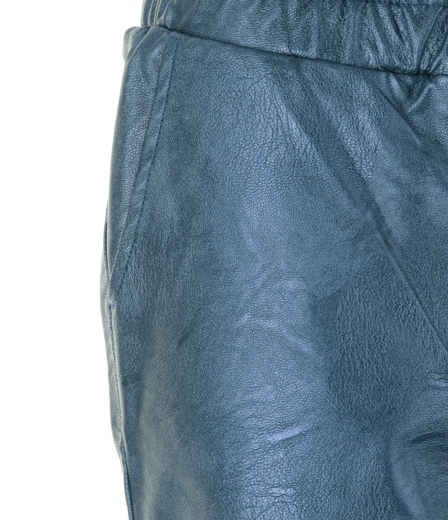 MAEVY MOUVEMENT LIBRE Pantalon Cuir Vegan Océan – Image 2