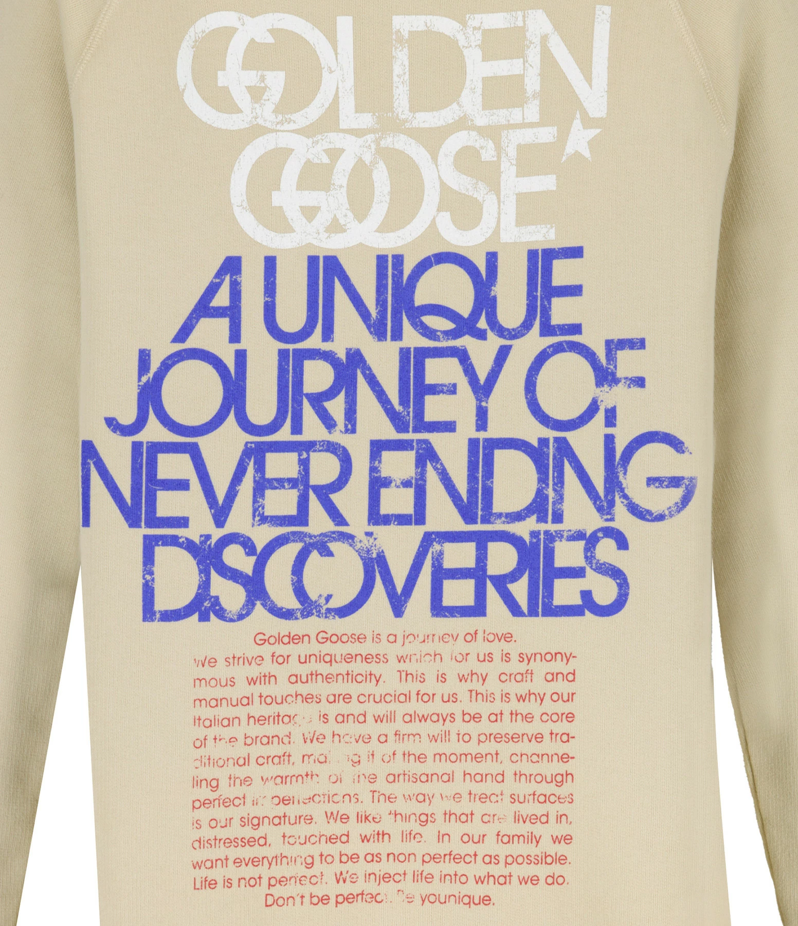 Golden Goose Sweatshirt Journey Coton Beige 4 Golden Goose Sweatshirt Journey Coton Beige – Image 2