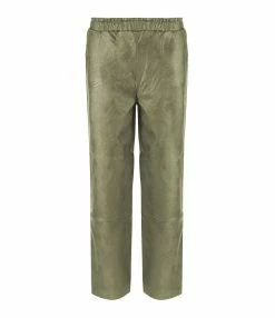 MAEVY MOUVEMENT LIBRE Pantalon Pantavegan Cuir Vegan Sauge