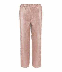 MAEVY MOUVEMENT LIBRE Pantalon Pantavegan Cuir Vegan Opale