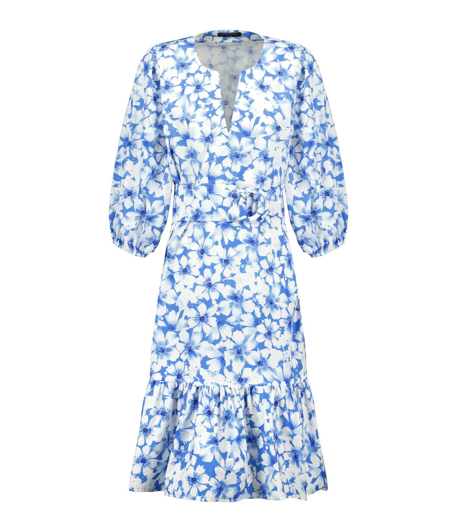 Tara Jarmon Robe Courte Rosabetta Coton Bleu 3 Tara Jarmon Robe Courte Rosabetta Coton Bleu