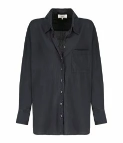 XIRENA Chemise Sydney Coton Noir