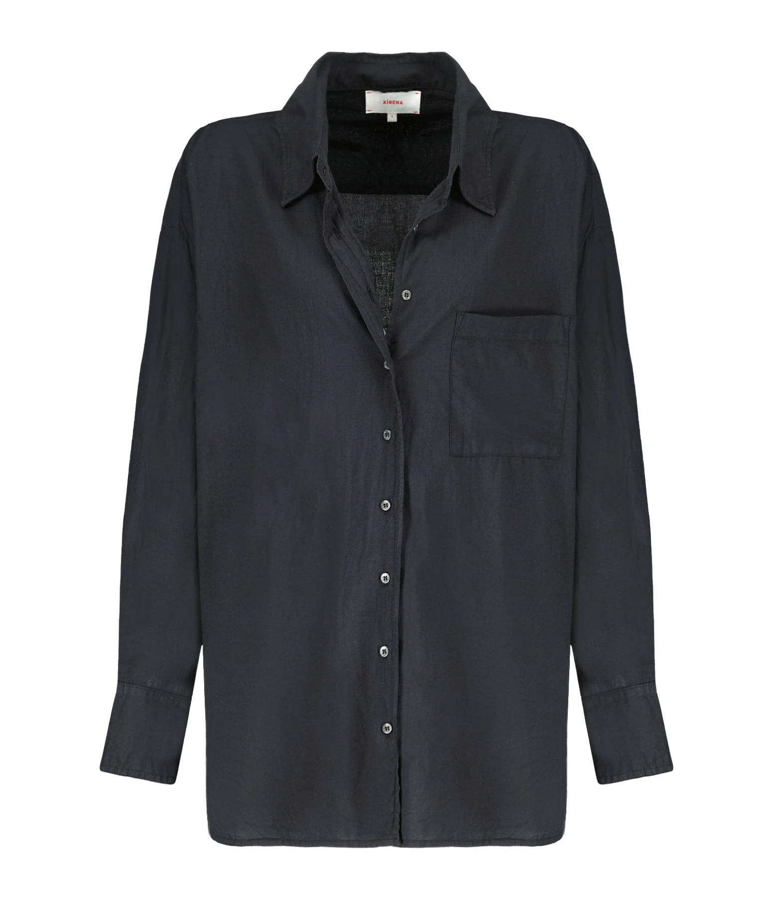 XIRENA Chemise Sydney Coton Noir