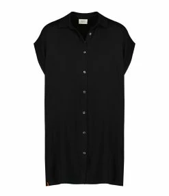 MAEVY MOUVEMENT LIBRE Chemise Longue Mauve Noir