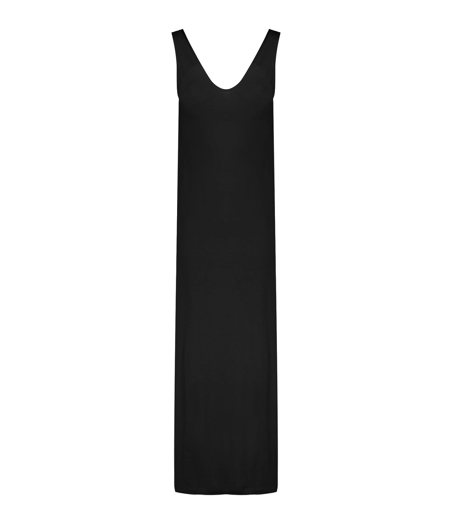 MAEVY MOUVEMENT LIBRE Robe Col V Lisa Bambou Noir 3 MAEVY MOUVEMENT LIBRE Robe Col V Lisa Bambou Noir