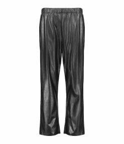 MM6 Maison Margiela Pantalon Cuir Noir