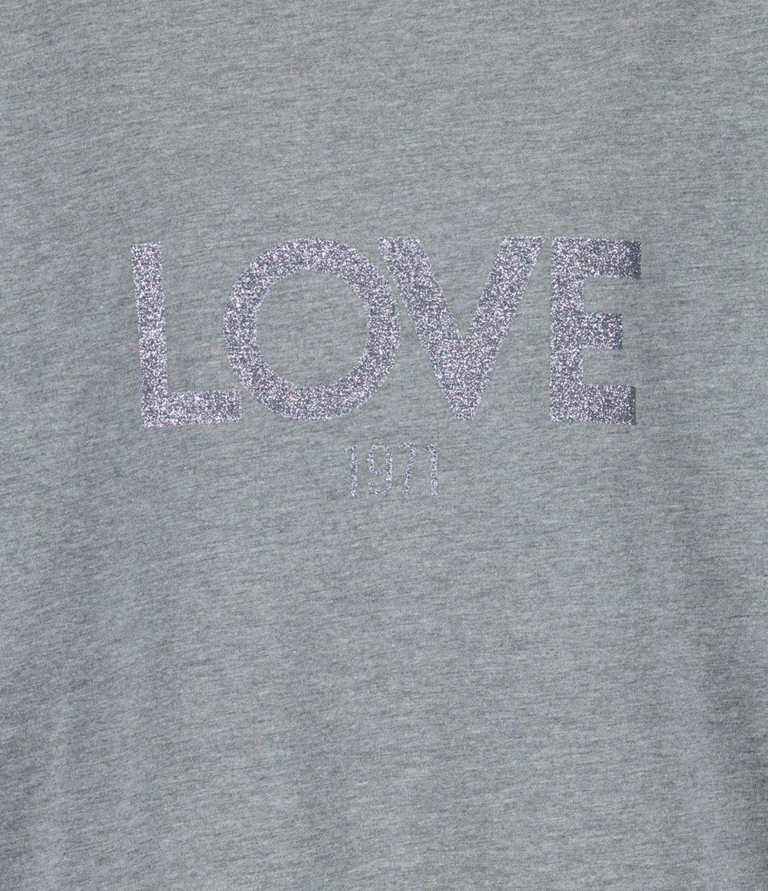 JEANNE VOULAND Tee-shirt Ben Love 1971 Glitter Gun Métal Gris – Image 2
