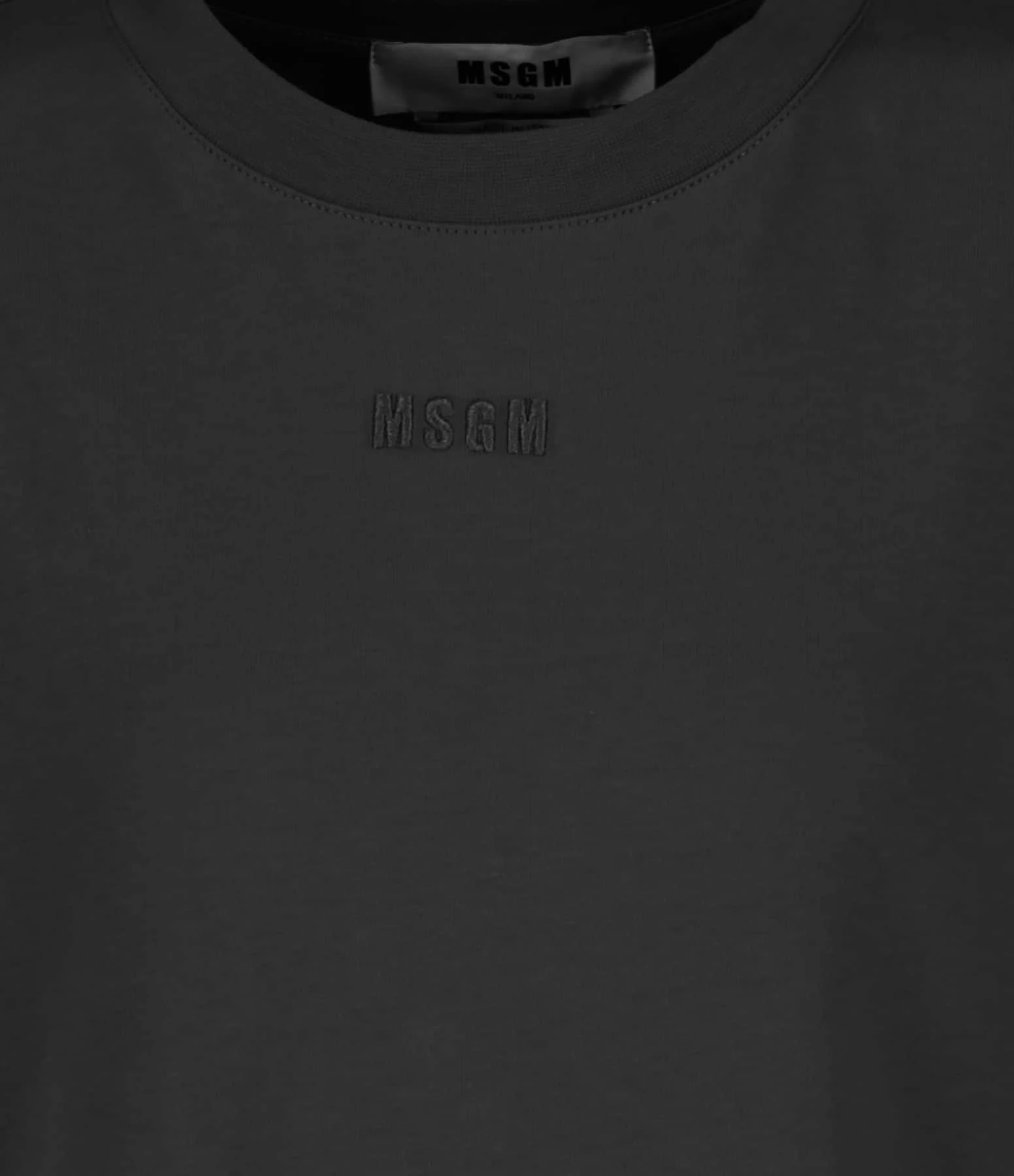 MSGM Robe Coton Noir – Image 2