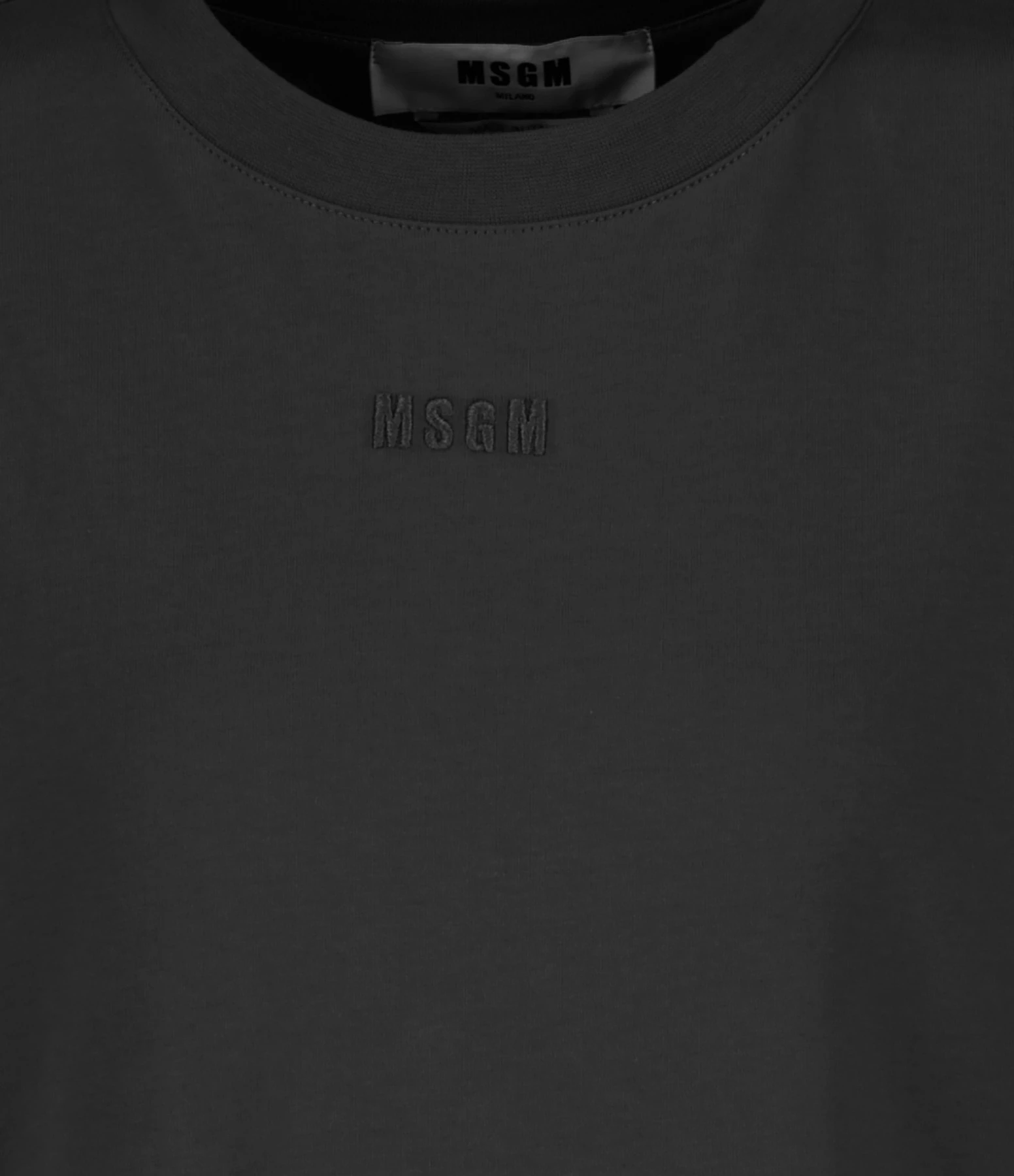 MSGM Robe Coton Noir – Image 2