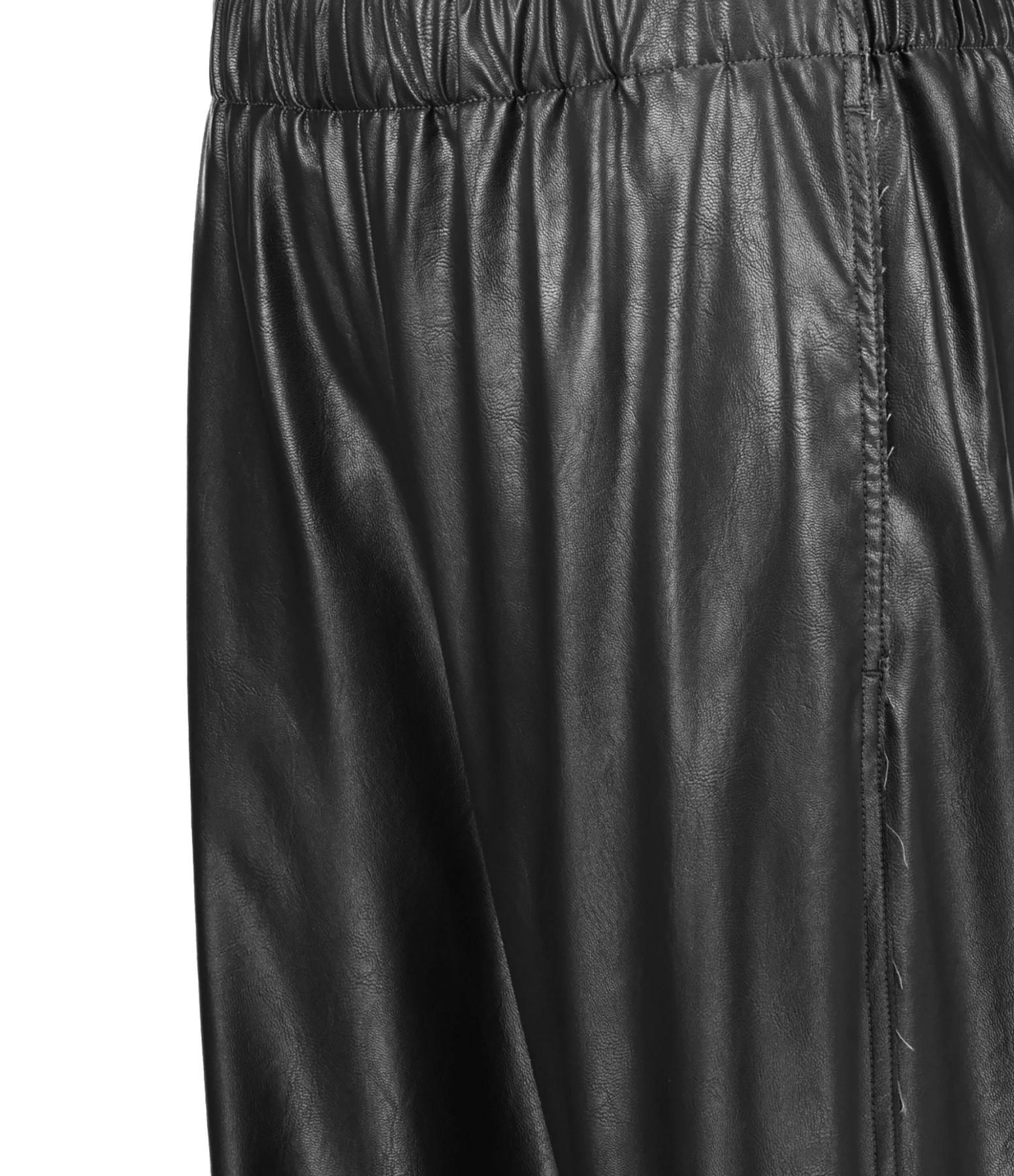 MM6 Maison Margiela Pantalon Cuir Noir – Image 2