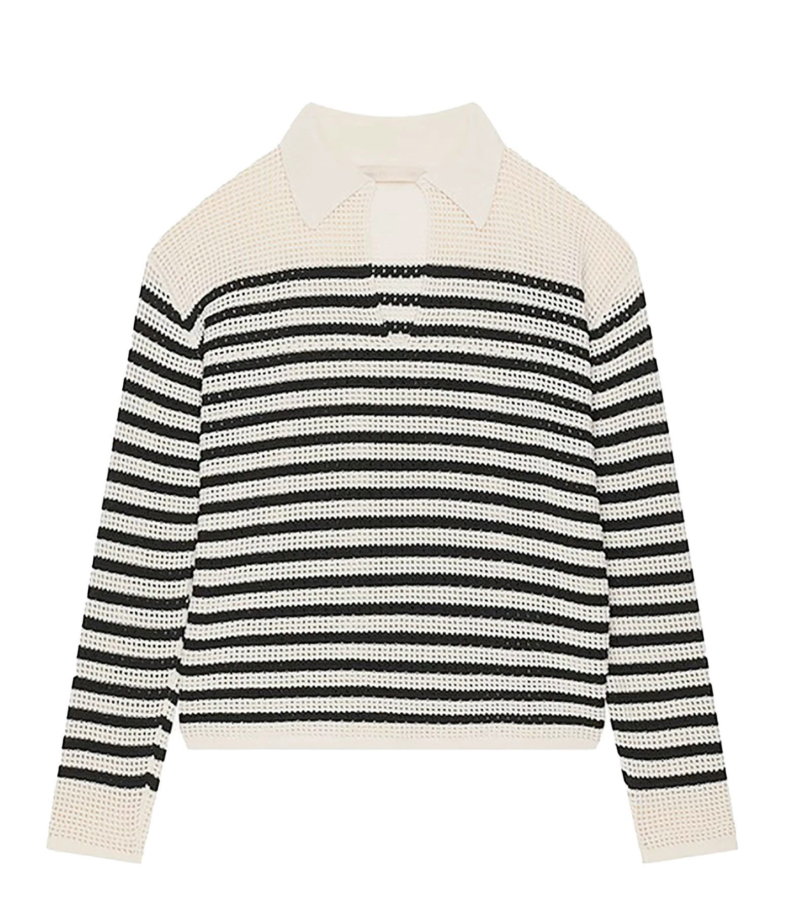 Vanessa Bruno Pull Angélique Coton Écru Noir