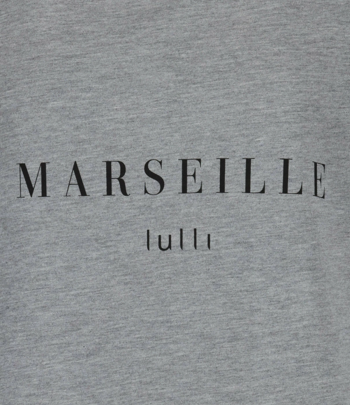 Tee-shirt Lulli Marseille Col Rond Coton Gris, Collaboration Jeanne Vouland X Lulli – Image 2