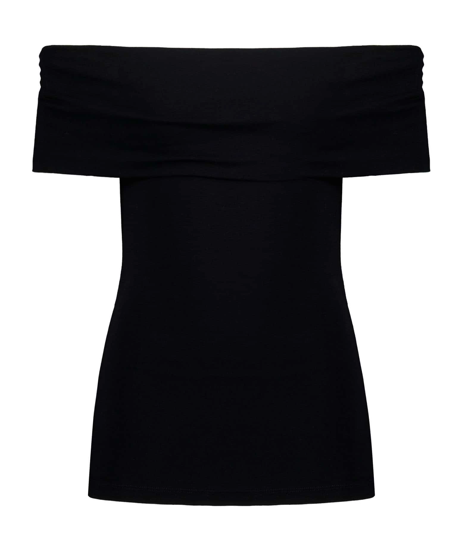 JEANNE VOULAND Top Jilda Col Bardot Noir