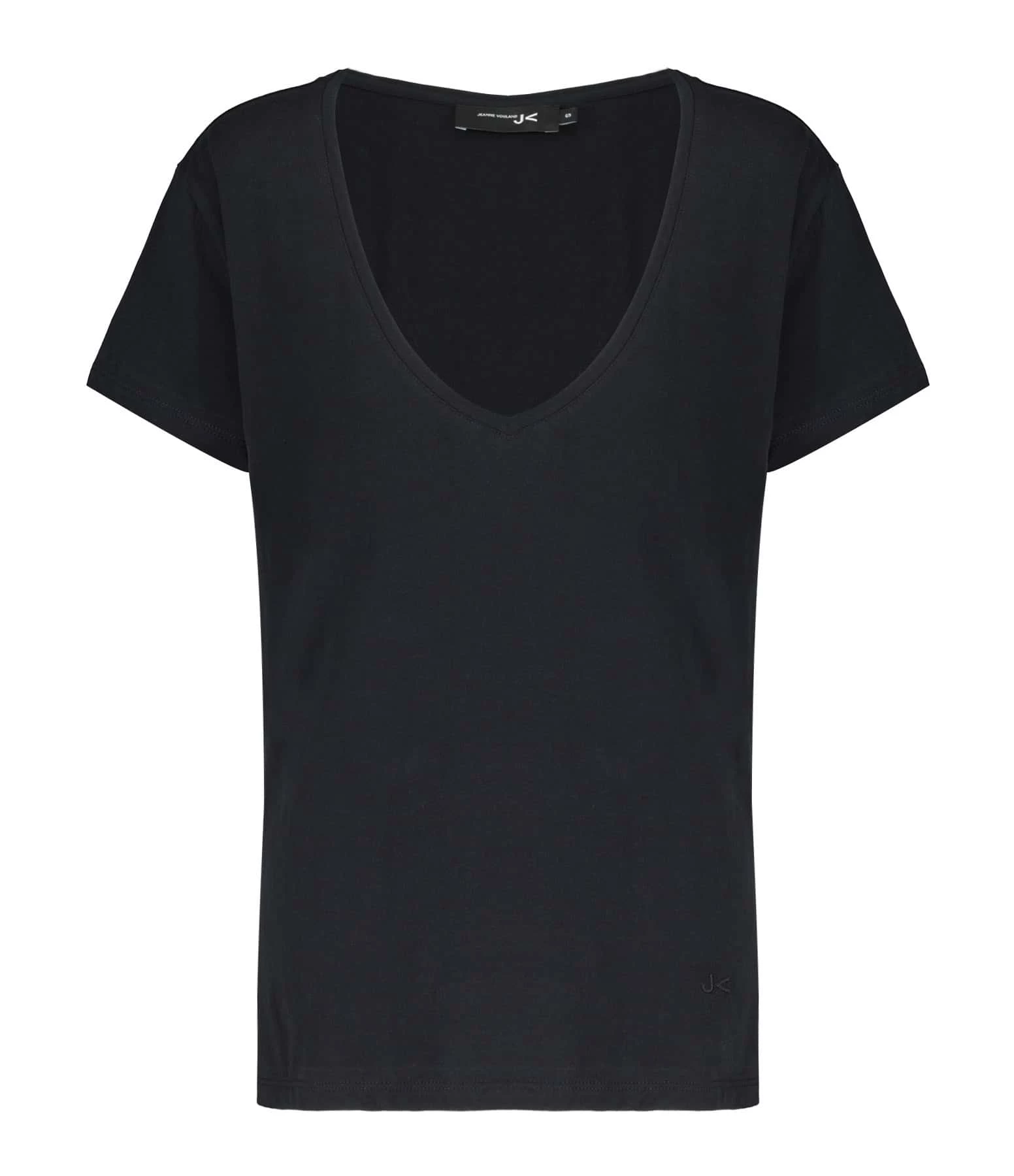 JEANNE VOULAND Tee-shirt Bobby V Coton Pima Noir