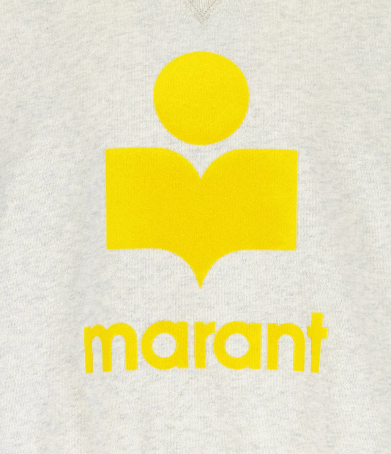MARANT ÉTOILE Sweatshirt Moby Coton Écru Jaune – Image 2