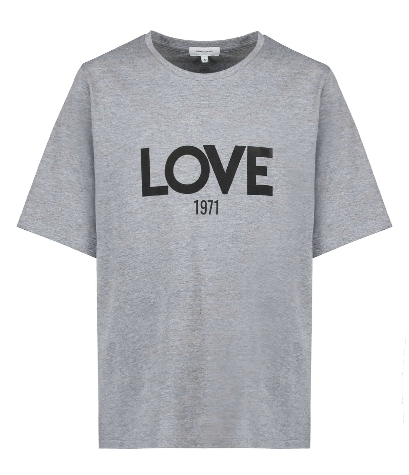 JEANNE VOULAND Tee-shirt Ben Love 1971 Coton Gris