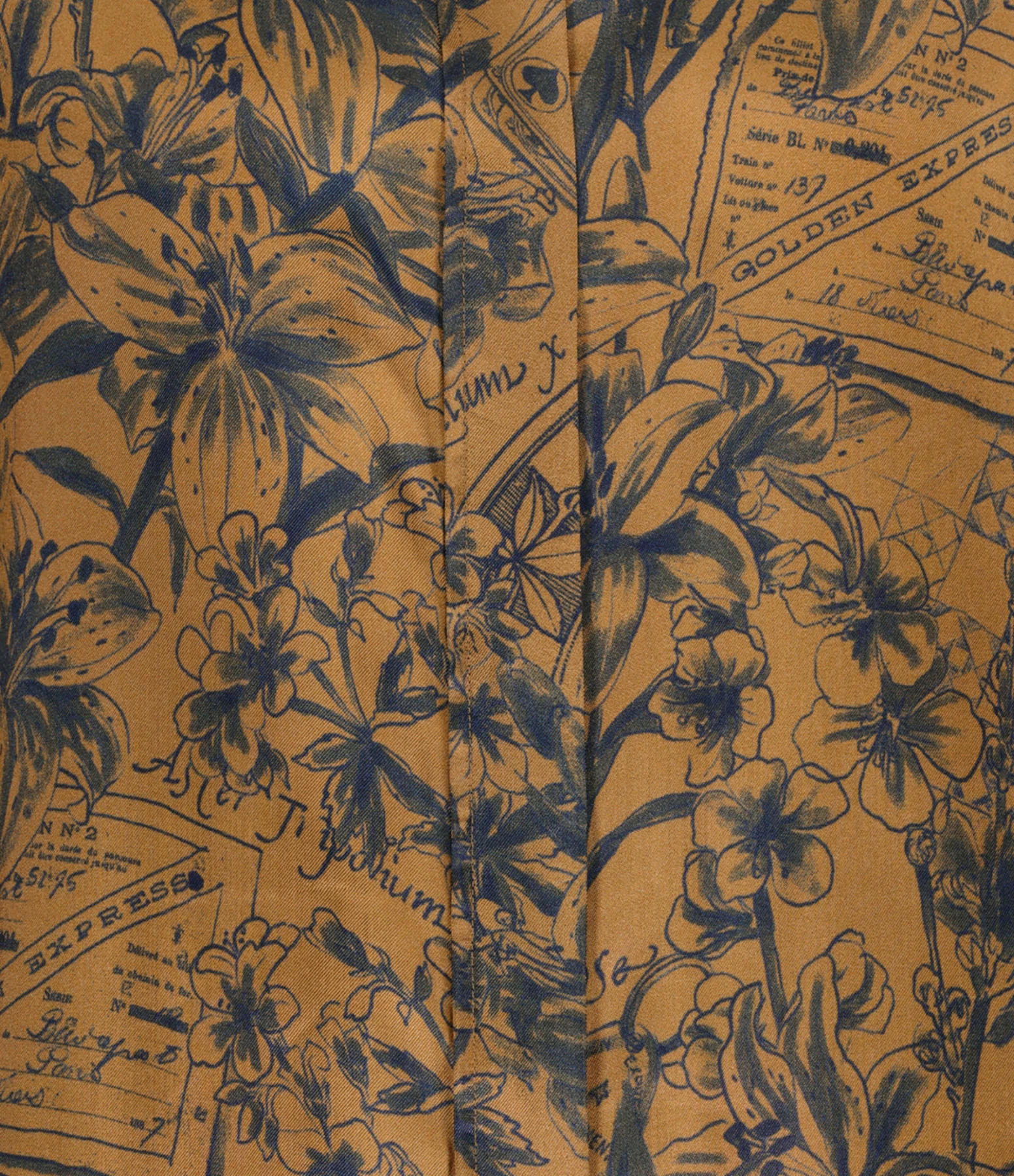 Golden Goose Chemise Journey Marron Bleu – Image 2