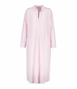 XIRENA Robe Longue Marlowe Rayures Coton Rose