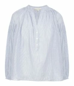 Vanessa Bruno Blouse Nipoa Coton Rayures Bleu