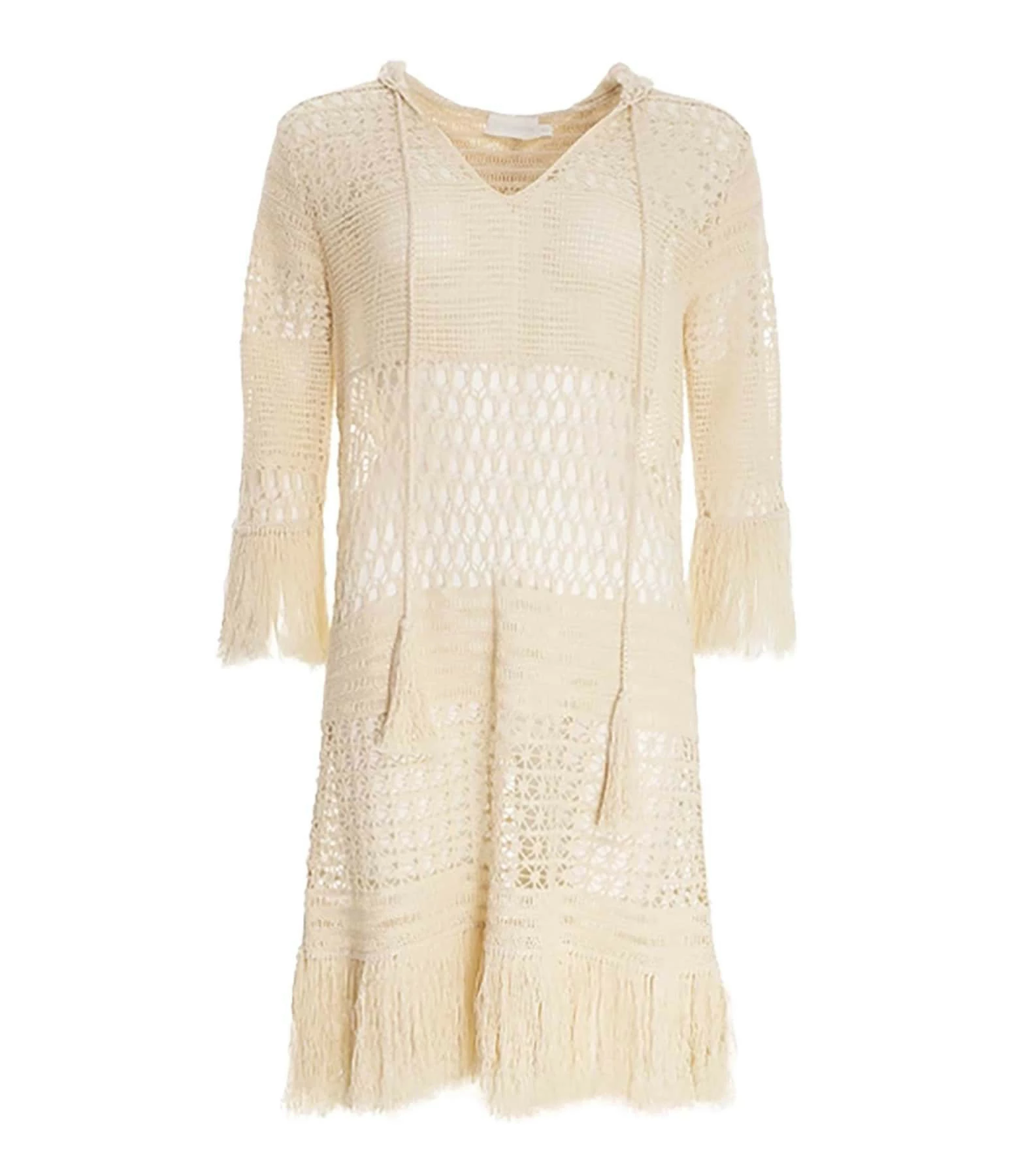 Zimmermann Robe De Plage Crochet Laurel Naturel