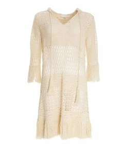 Zimmermann Robe De Plage Crochet Laurel Naturel