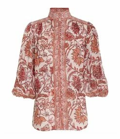 Zimmermann Chemise Vitali Fleuri Sépia