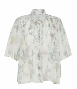 FORTE_FORTE Blouse Coton Imprimé Sable