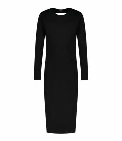 JEANNE VOULAND Robe Icha Dos Nu Coton Noir