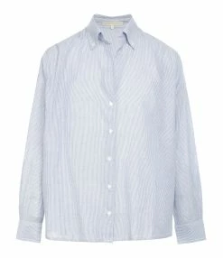 Vanessa Bruno Chemise Druyat Blanc Bleu