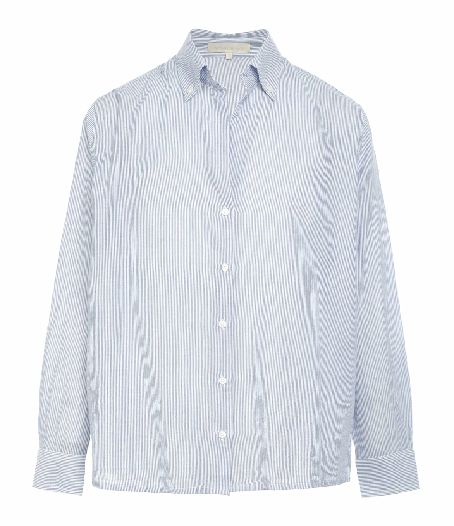 Vanessa Bruno Chemise Druyat Blanc Bleu 3 Vanessa Bruno Chemise Druyat Blanc Bleu
