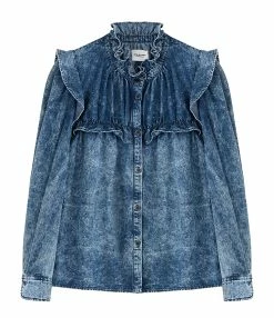 MARANT ÉTOILE Chemise Idety Coton Bleu