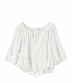 MARANT ÉTOILE Top Liam Coton Blanc
