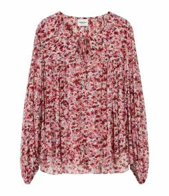 MARANT ÉTOILE Top Daytonea Framboise Écru