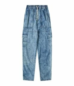 MARANT ÉTOILE Pantalon Viamao Coton Bleu