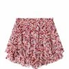 MARANT ÉTOILE Short Sornel Imprimé Framboise Écru