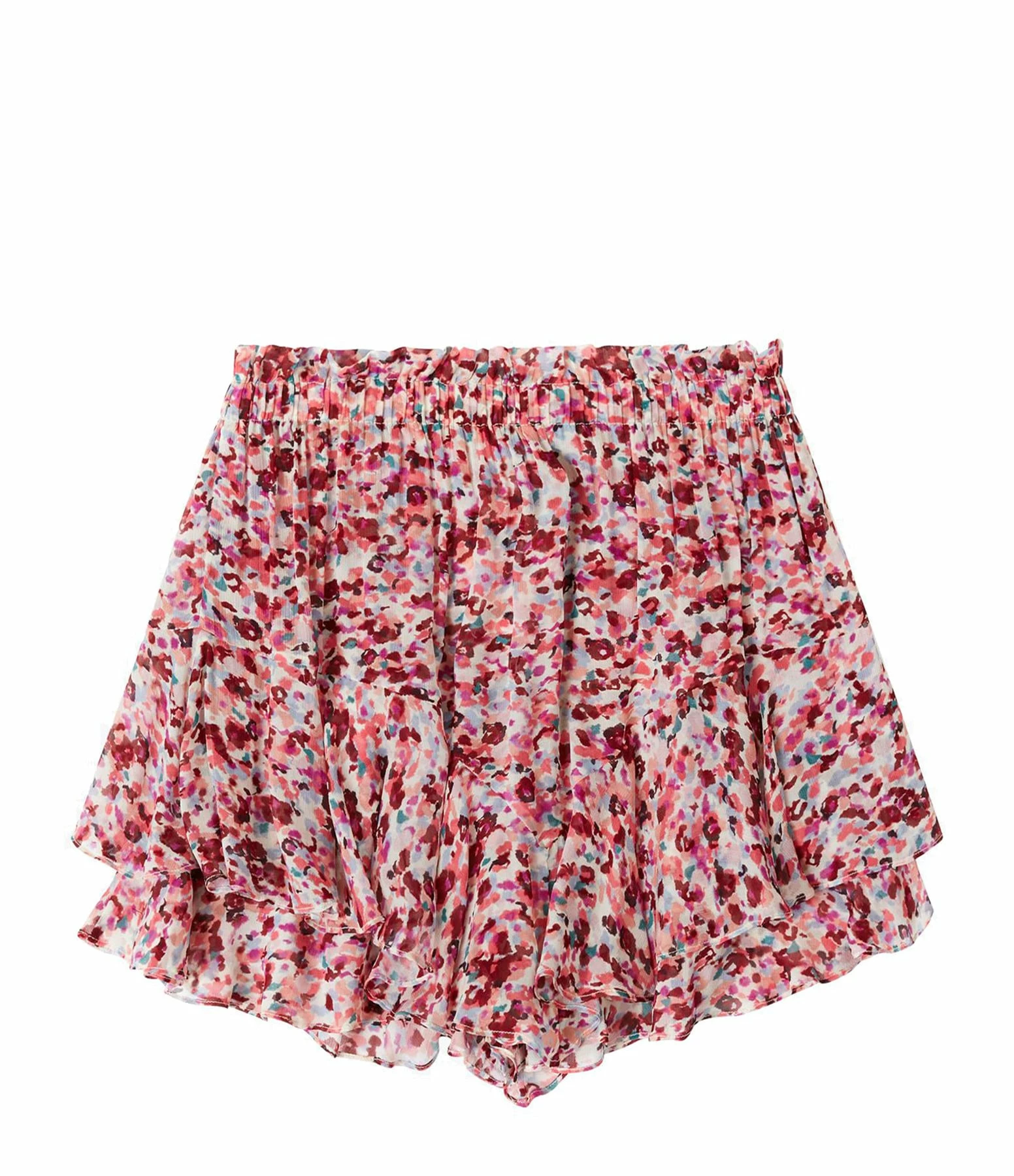 MARANT ÉTOILE Short Sornel Imprimé Framboise Écru
