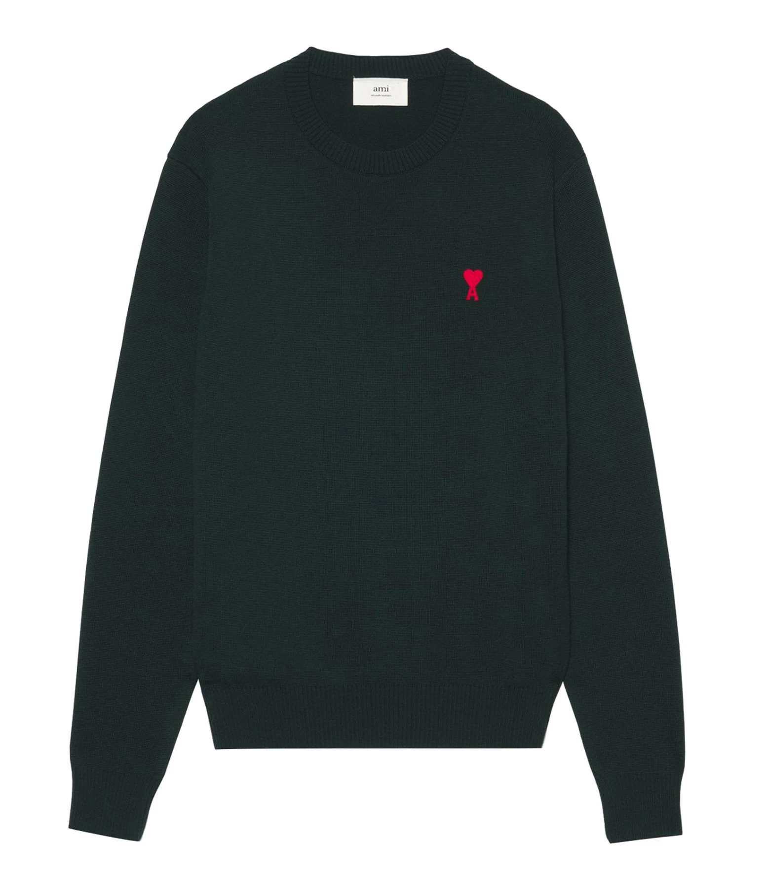 AMI Paris Pull Ami De Cœur Laine Noir 3 AMI Paris Pull Ami De Cœur Laine Noir