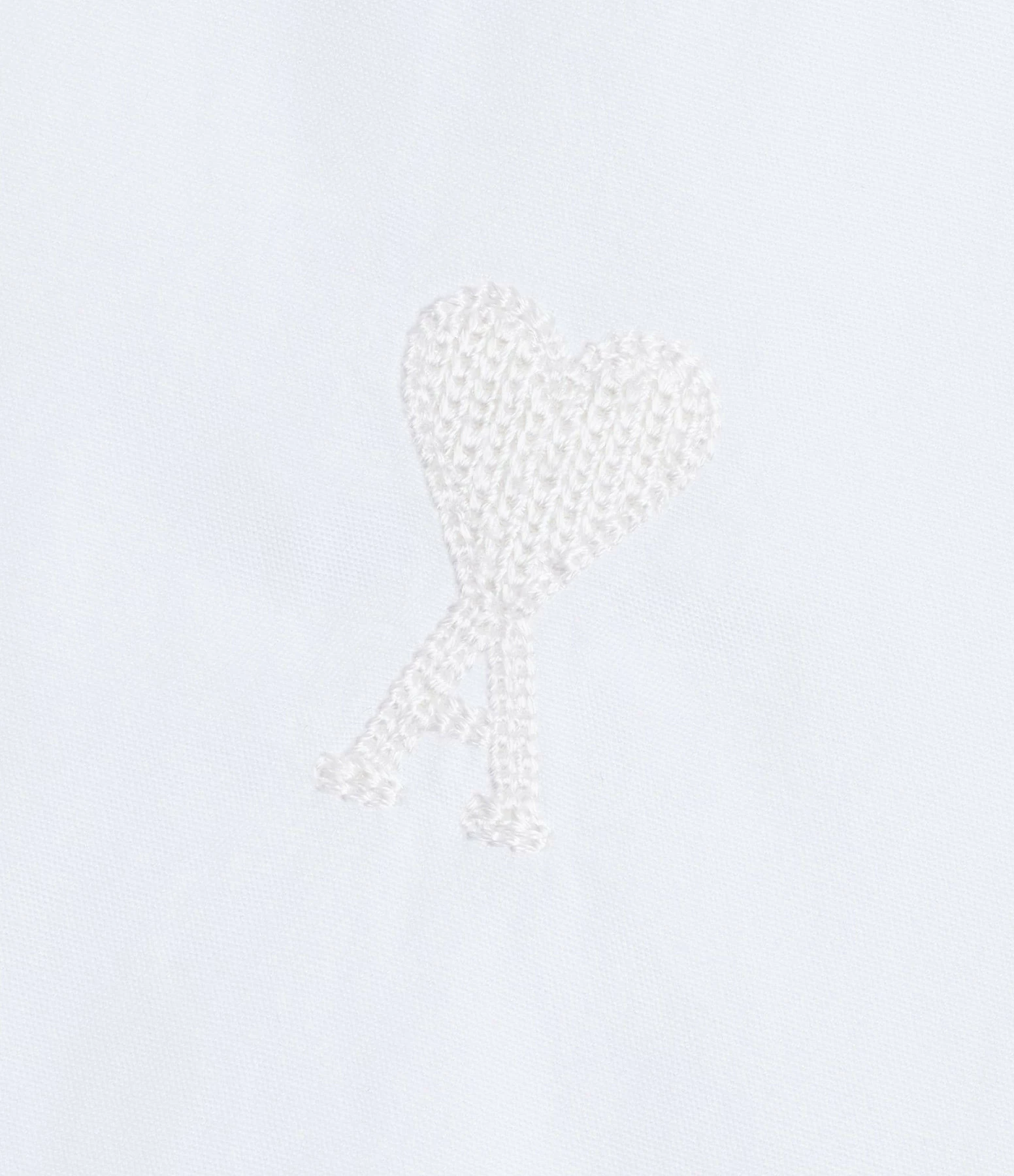 AMI Paris Chemise Ami De Cœur Coton Blanc – Image 2