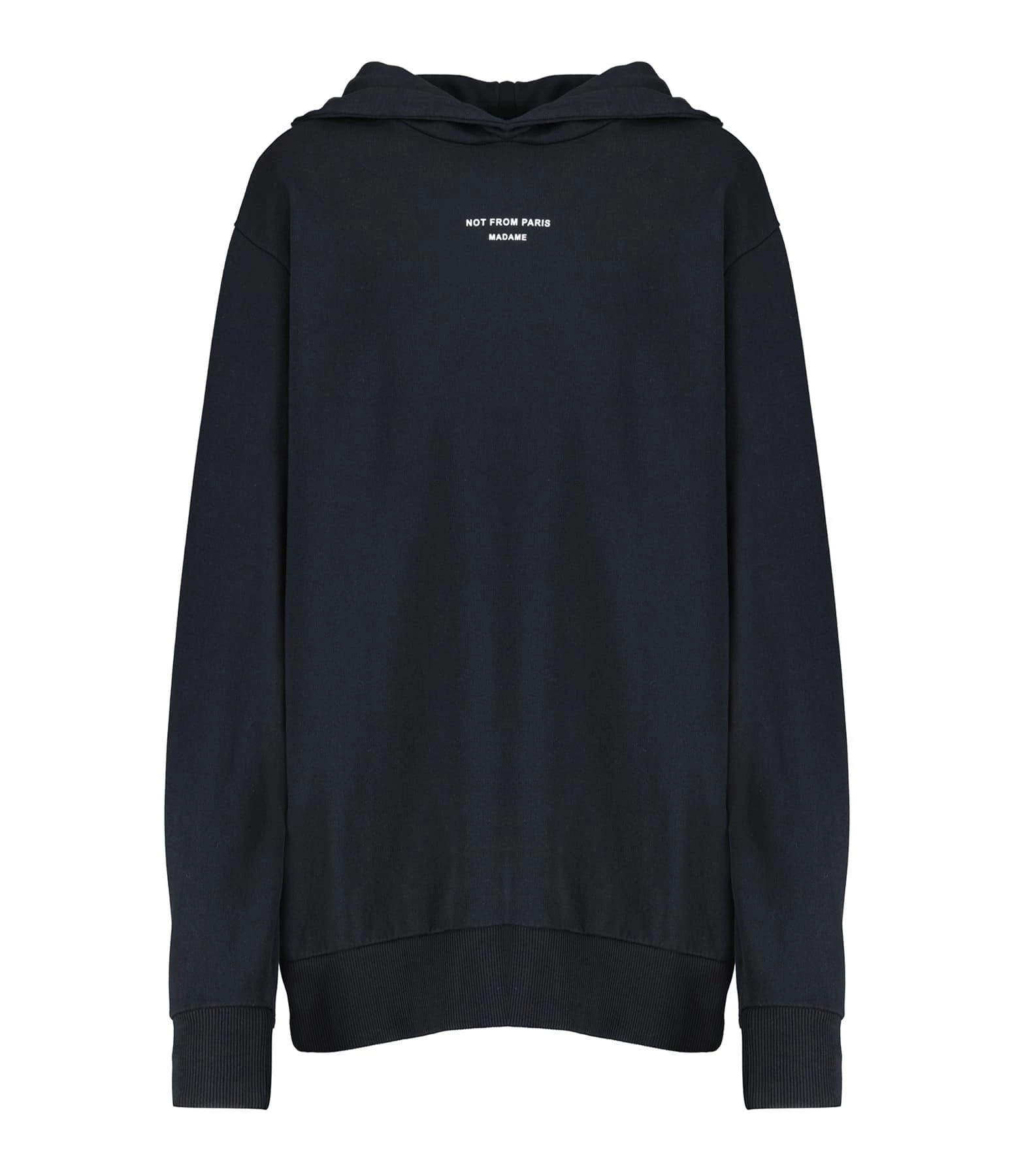 Drole De Monsieur Sweatshirt Hoodie Homme Classique NFPM Coton Noir 3 Drole De Monsieur Sweatshirt Hoodie Homme Classique NFPM Coton Noir