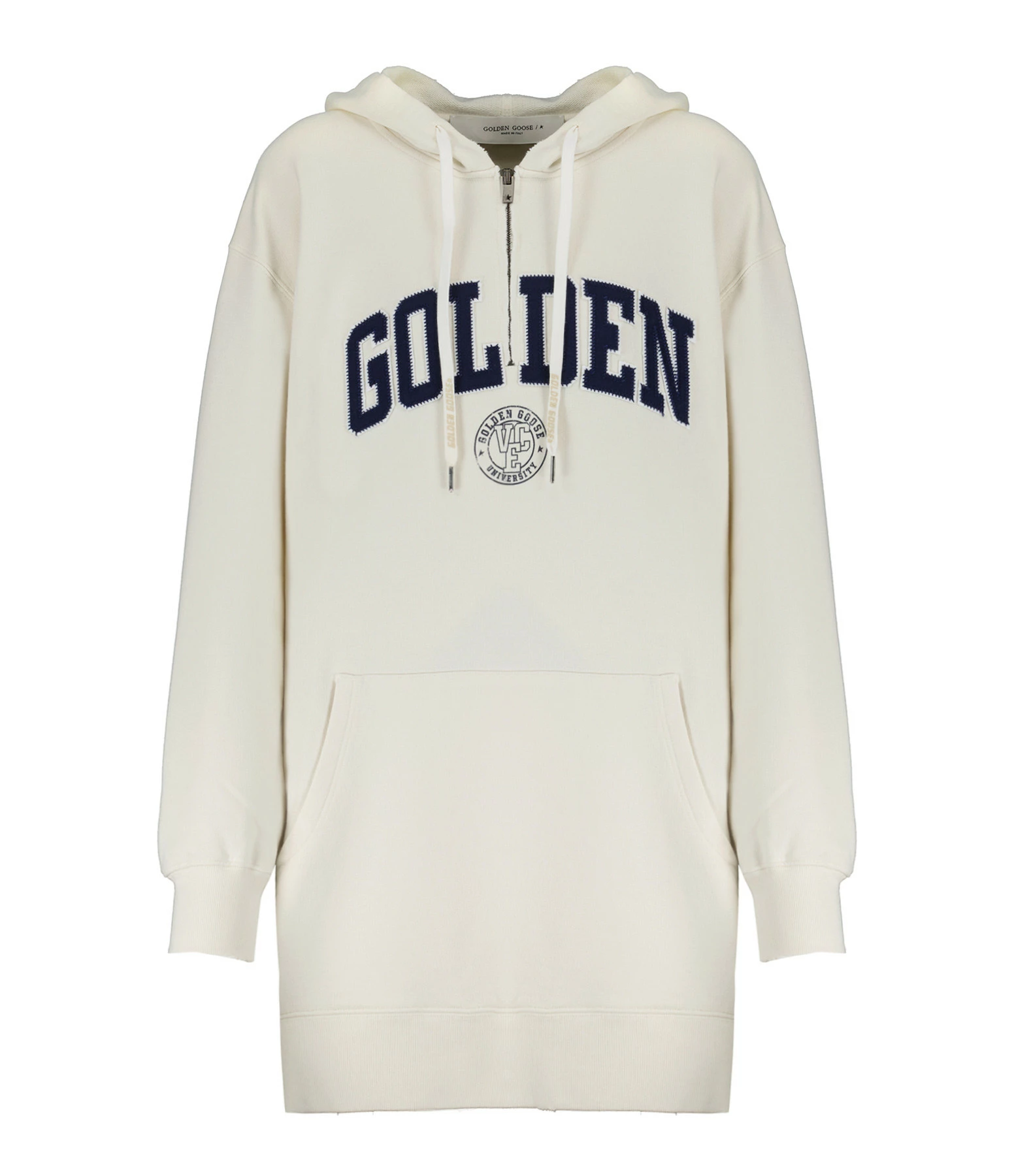 Golden Goose Robe Hoodie Journey Coton Blanc