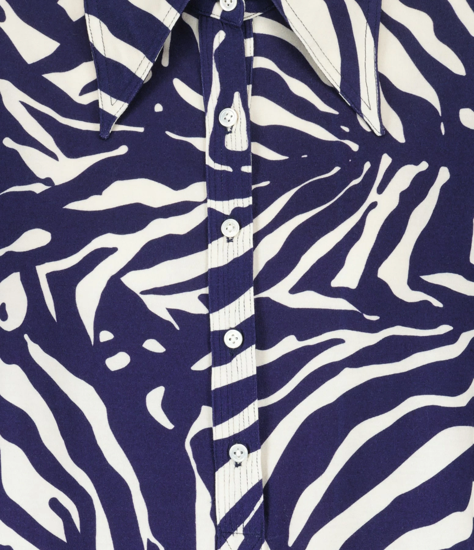 LA PRESTIC OUISTON Chemise Lauren Zèbre Marine – Image 2