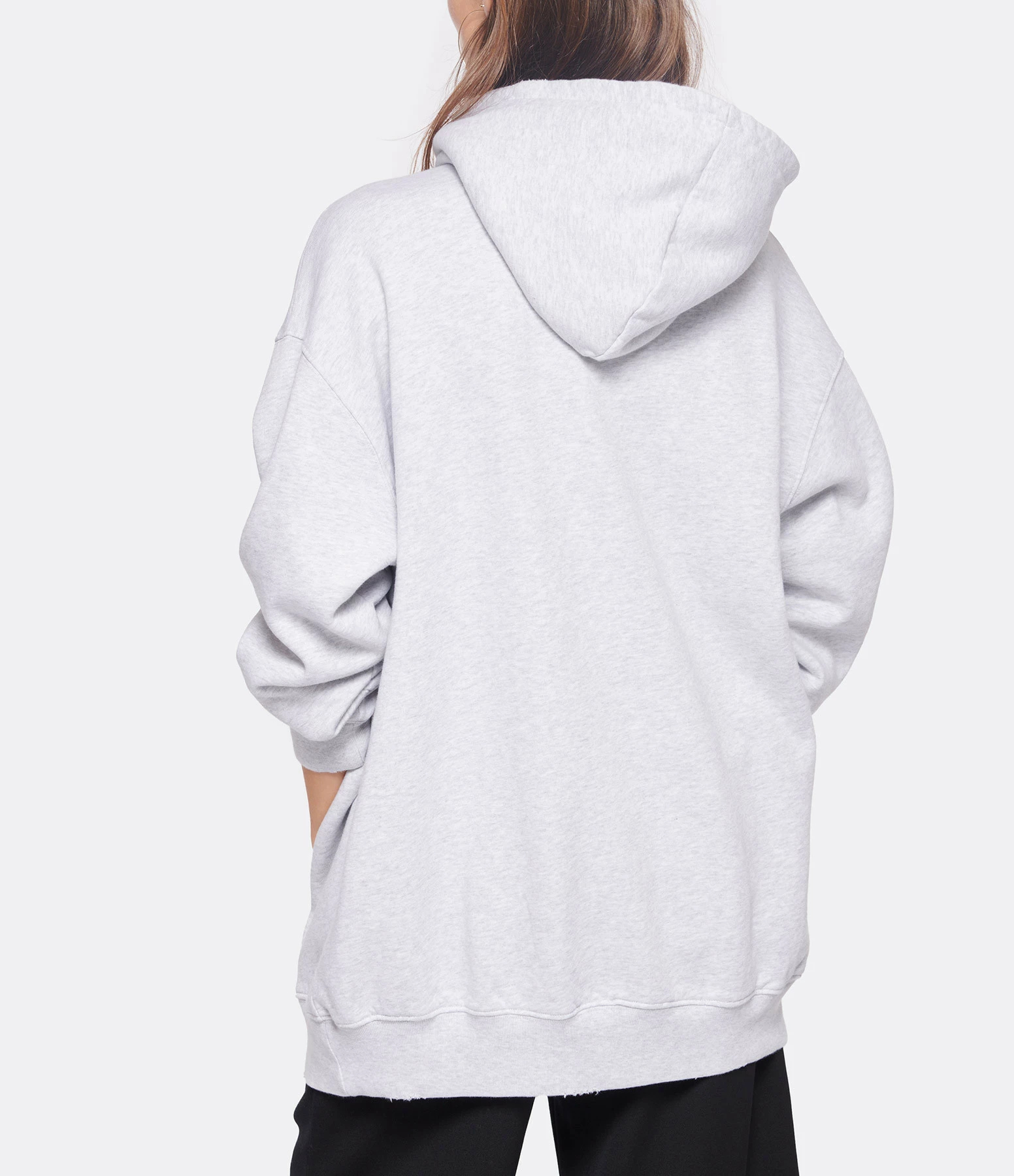 ANINE BING Sweatshirt Hoodie Tyler Coton Gris – Image 3