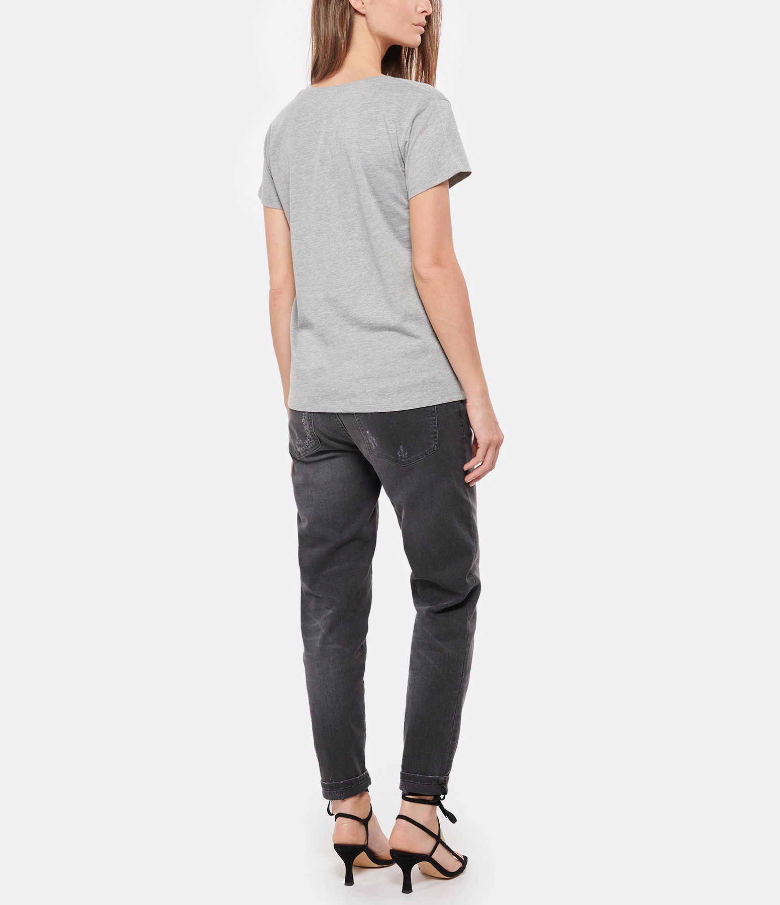 Tee-shirt Lulli Marseille Col Rond Coton Gris, Collaboration Jeanne Vouland X Lulli – Image 5