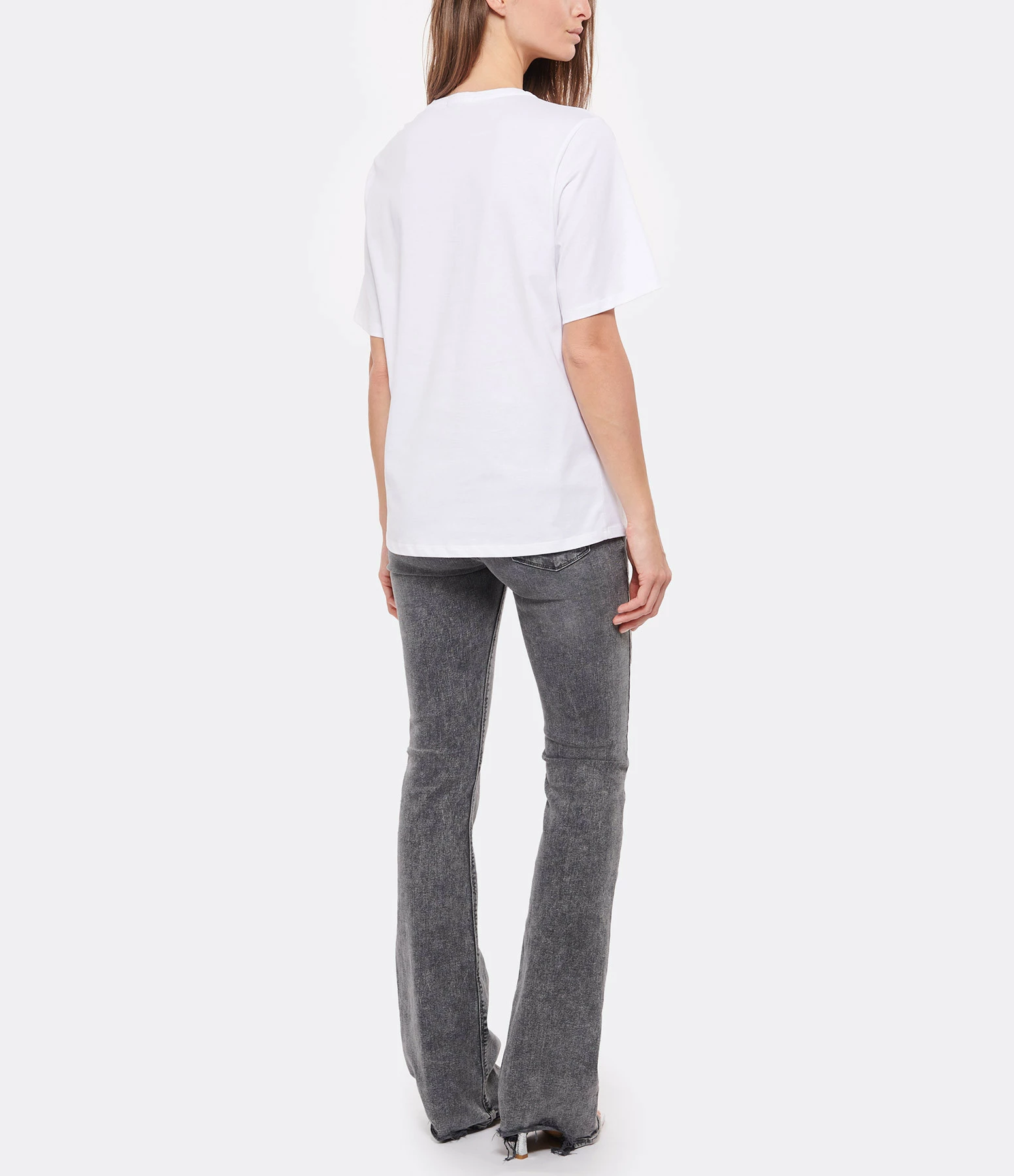 Tee-shirt Lulli St-Tropez Col Rond Coton Bio Blanc, Collaboration Jeanne Vouland X Lulli – Image 5