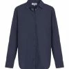 XIRENA Chemise Beau Coton Bleu Navy