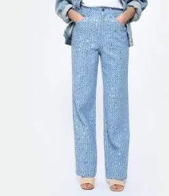 ROTATE Jean Denim Sequins Bleu 8 ROTATE Jean Denim Sequins Bleu -Boutique de vente ZIMMERMANN 298 230222pm