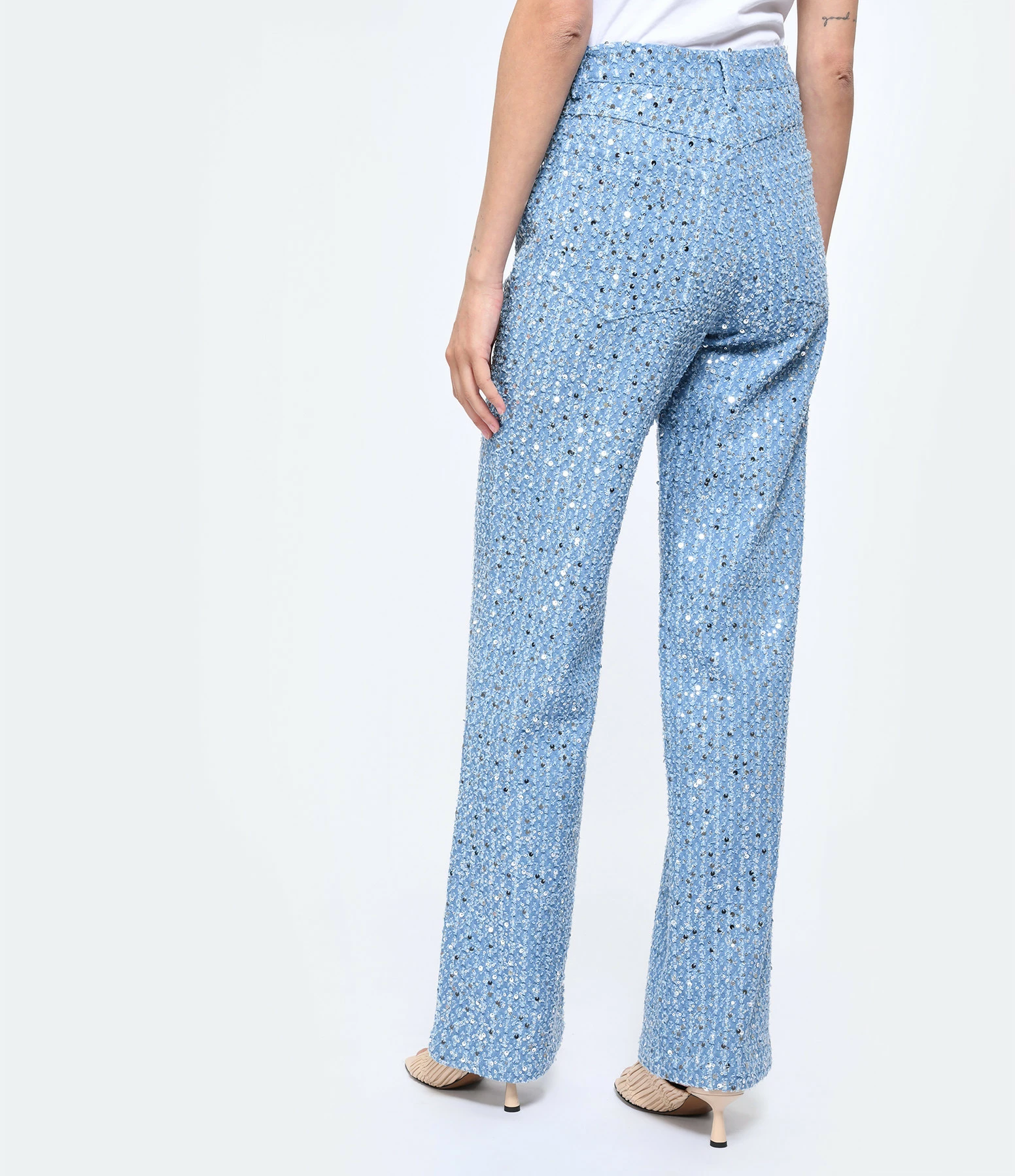 ROTATE Jean Denim Sequins Bleu 6 ROTATE Jean Denim Sequins Bleu – Image 4