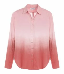 XIRENA Chemise Beau Ombre Coton Rouge