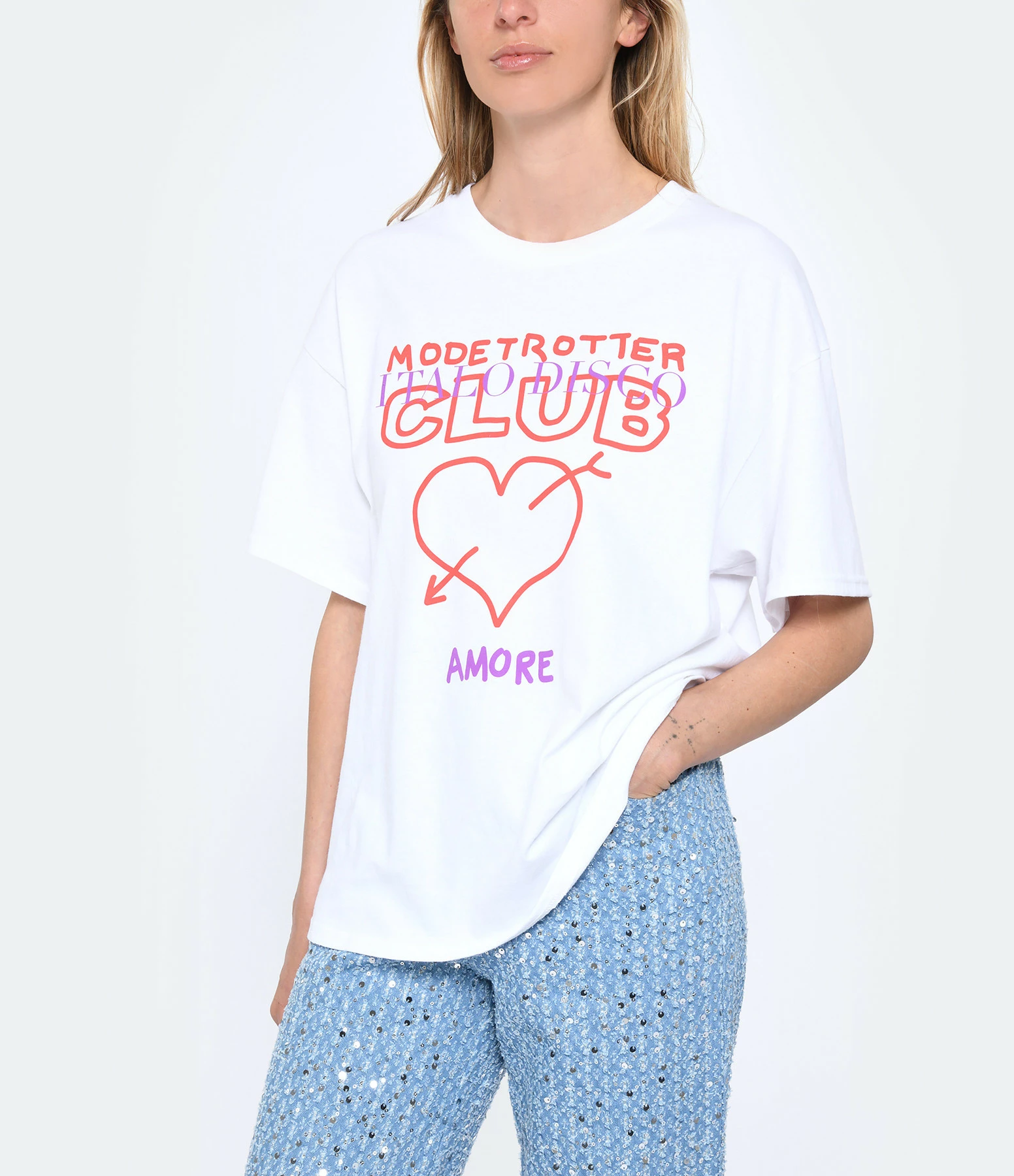 Modetrotter Tee-shirt Neo Soorts Seri Coton Blanc – Image 3